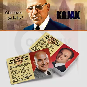 KOJAK Novelty Police Badge | Theo Kojak and Bobby Crocker | Cosplay ID Cards - Picture 1 of 4