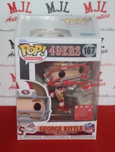 SF 49ERS GEORGE KITTLE FIRMATO AUTOGRAFATO FUNKO POP 167 CON BECKETT BAS COA B - Foto 1 di 9