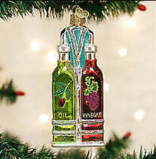 Old World Christmas Ornament-Oil and Vinegar Cruets New #32259. *Retired