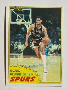 1981 TOPPS #37 GEORGE GERVIN NM-MT NBA BASKETBALL CARD - Picture 1 of 1