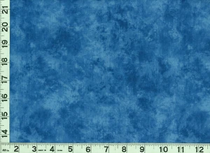 Dark Royal Blue on Blue Cloudy Blender Quilting Sewing Fabric 1/2 Yard #2234 - Picture 1 of 1