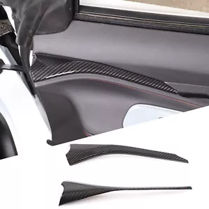 Carbon Fiber ABS Interior Door Trim Strip Cover for Corvette C8 2020-2024 US - Imagen 1 de 15