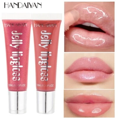 HANDAIYAN 2/3er Pack Lipgloss Set Mädchen glänzend wasserdicht feuchtigkeitsspendend feuchtigkeitsspendend Lip Plumper