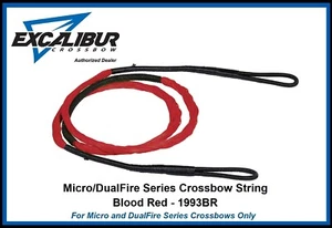 EXCALIBUR Micro DualFire Series Crossbow String Blood Red 1993BR Auth Dealer - Picture 1 of 3