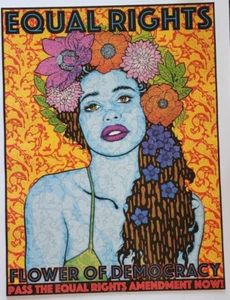2022 Chuck Sperry Equal Rights Flowers of Democracy Unnumbered Offset - Picture 1 of 7