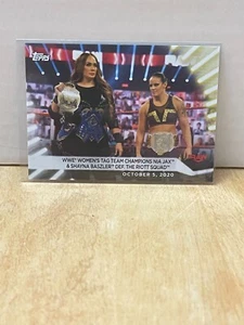 2021 Topps WWE Women's Division #80 NIA JAX / SHAYNA BASZLER - Picture 1 of 2