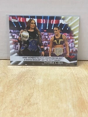 2021 Topps WWE Women's Division #80 NIA JAX / SHAYNA BASZLER - Image 1 of 2