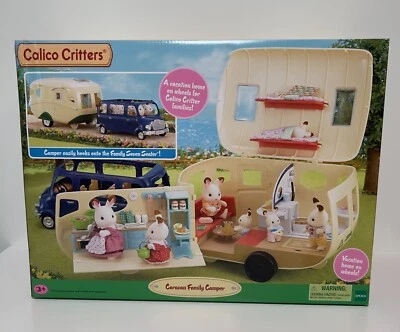 Calico Critters Caravan Family Camper Toy Vehicle with Accessories - BRAND NEW