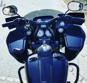 Manubrio T BAR CLUB STYLE HARLEY DAVIDSON ROAD GLIDE DYNA SPORTSTER SOFTAIL - Imagen 1 de 12