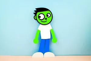 Dash Figure PBS Kids Logo 3D Printed 20th Century Fox Kids Toy Gift Disney - Picture 1 of 3