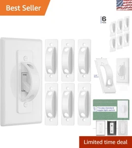 Bates Light Switch Guard Cover, 6 Pack - Child Proof Toggle Switch Protectors - Picture 1 of 10