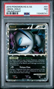 2010 POKEMON TRIUMPHANT ABSOL PRIME #91 ULTRA RARE HOLO PSA 7 NM #110495741 - Picture 1 of 2