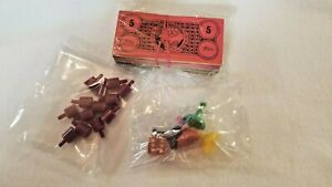 Payday Board Game Replacement Playing Pieces Money, Dice, Pegs, 1976 Parker Bro
