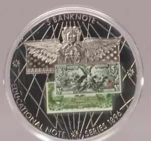 2006 Banknote of the USA $5 Coin Certificate Authenticity American Mint 00726 - Picture 1 of 5