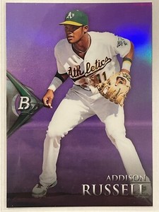 2014 Bowman Platinum Prospects Addison Russell Purple Refractor #BPCP30 Baseball