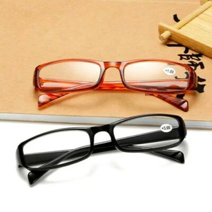Men Women Reading Glasses Rectangle Business Readers 1.0 1.5 2.0 2.5 3.0 3.5 - Picture 1 of 8