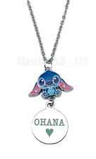 Stitch Necklace Stitch Ohana Charm Pendant Necklace Jewellery Gift Lilo Girls