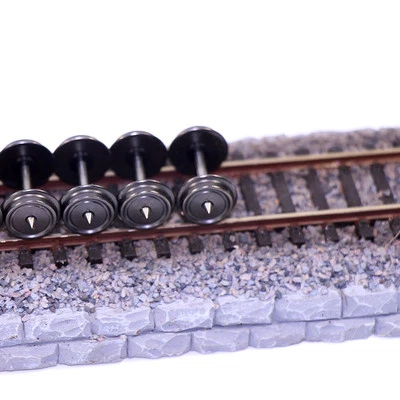 12pcs HO Scale 1:87 36" DC Metal Wheels for Model Train DC Wheelset C8724 - Image 1 of 4