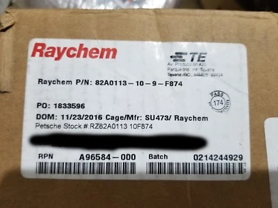 Cable de plomo flexible recubierto de níquel Raychem/TE 82A0113-10-9-F874 10awg especificación 80/5 pies Foto 1 de 4