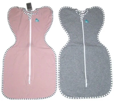 LOT OF 2 Love to Dream Swaddle UP Original GRAY PINK Size SMALL 1-3 Month - Image 1 of 2