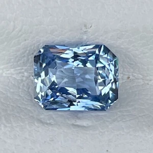 Natural Unheated Blue Sapphire 1.70 Cts Radiant Cut Sri Lanka Loose Gemstone - Picture 1 of 5