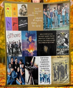 The Outsiders 80s Movie Vintage Fleece Blanket Christmas Birthday Gifts Blanket - Picture 1 of 5