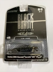 GREENLIGHT LOW #4/4032 BLACK BANDIT 1/64 CUSTOM 2006 CHEVROLET CORVETTE Z06 - Picture 1 of 4