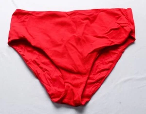 Calzedonia Women's High-Waist Classic Piquet Swim Bottom AN3 Red Passion Size XL - Picture 1 of 4