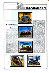 Eisenbahn - Lokomotiven - Paraguay - 5 Marken - Imagen 1 de 1