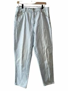 Carriage Court Sport Womens 14 Light Wash Jeans 80's Super High Baggy Vintage