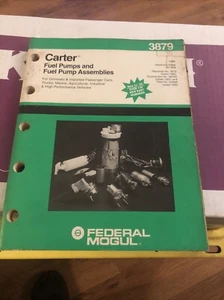 Catálogo bombas de combustible Carter 1994 vintage libro de referencia federal mogul 3878 - Imagen 1 de 3