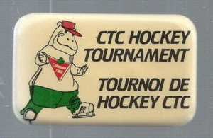 CTC Hockey Tournament Tournoi De Hockey CTC Pin Back Button - Picture 1 of 2