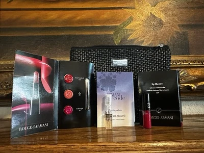 NUEVO REGALO Giorgio Armani código muestra perfumes maquillaje negro bolsa de cosméticos viaje  Foto 1 de 4