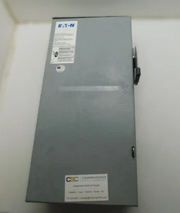 INTERRUPTOR DE SEGURIDAD GD FUSIBLE DG223NRB-EATON 100A AMP 2P POLO 240V N3R CON NEUTRO-RE - Imagen 1 de 7