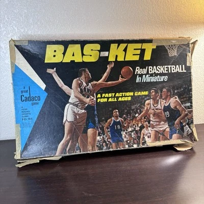 JUEGO DE CANASTA CADACO 1969 VINTAGE Nº 165 BALONCESTO REAL EN MINIATURA COMPLETO Foto 1 de 4