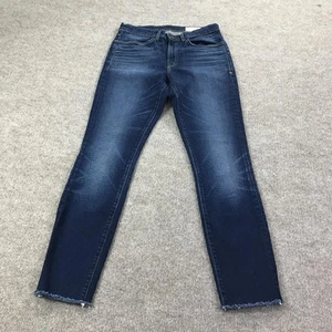 Imogene and Willie Jeans Womens 29 Virginia Raw Hem Distressed Made in USA Denim - Picture 1 of 12