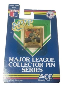 1992 ACE Nolvelty Co Ryne Sandberg Chicago Cubs M.V.P. 1 3/8" Pin - Picture 1 of 2