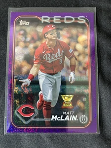2024 Topps Series 1 - Matt Mclain #277 Purple Holofoil /799 - Picture 1 of 2