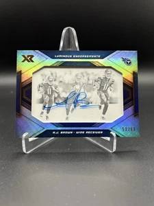 Panini Xr AJ 2019 Brown Luminous Endorsements RC Rookie Auto #58/99 *Leer* - Imagen 1 de 4
