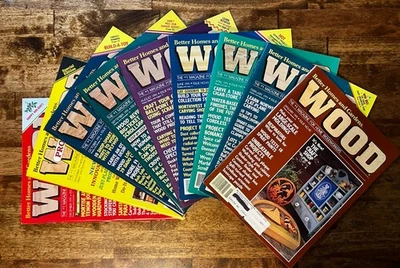 Lot of 9 Wood Magazines by Better Homes and Gardens 1991 Issues 40-48 - Image 1 of 4