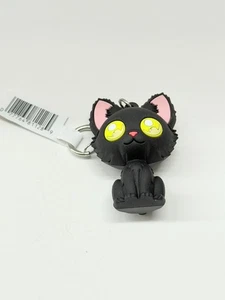 Spirit Halloween Serie 3 Animatronic Bolsa Clip Figura Llavero Gato Negro - Imagen 1 de 7