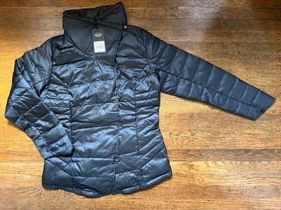 CHAQUETA DE PLUMÓN NAU NEGRA Botón Frontal, Bolsillos con Cremallera, M Mediana, NUEVA CON ETIQUETAS NUEVA LIGERA Foto 1 de 4