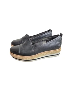 Timberland Emerson Point schwarze bequeme Leder-Plateauschuhe Größe 9 - Bild 1 von 9