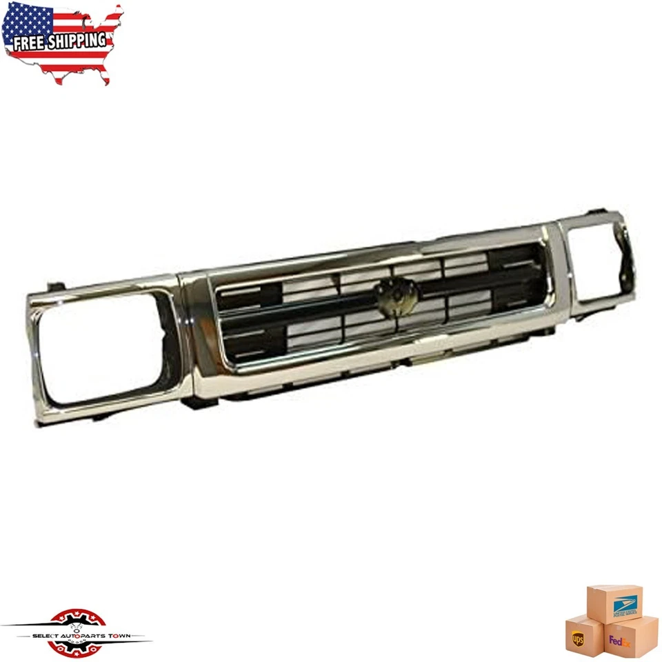 Fits 1992-1995 Toyota Pickup 4wd Front Grille Headlight Door Left Right Set 3Pc Foto 1 de 4