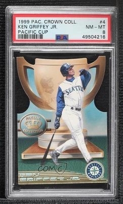 1999 Pacific Crown Collection Pacific Cup Ken Griffey Jr #4 PSA 8 HOF - Image 1 of 2