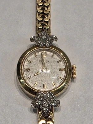 Rolex Vintage Ladies 18k 750 Gold & Diamond Cocktail Watch - Image 1 of 4