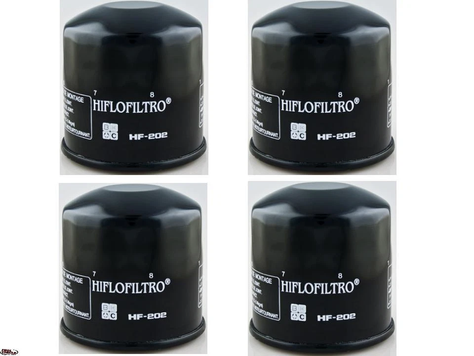Paquete de 4 filtros de aceite Honda CBR400, Nighthawk, Shadow, Kawasaki EX400/450/500, Vulcan  Foto 1 de 1