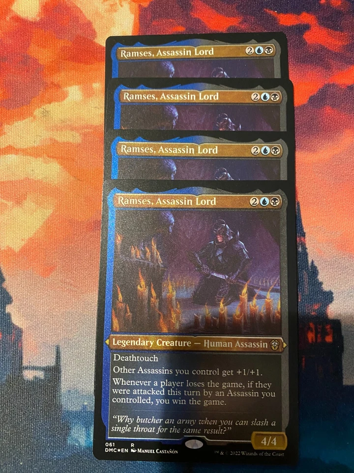 MTG Dominaria United Ramses Assassin Lord Foil Etched x 4 - Image 1 of 1