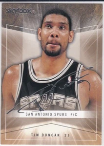 Tarjeta de baloncesto TIM DUNCAN AUTO SIGS Skybox AUTOGRAPH ICS San Antonio Spurs - Imagen 1 de 2