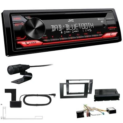 JVC KD-DB622BT DAB inkl Antenne Bluetooth Set für Seat Exeo schwarz mit Canbus - Bild 1 von 4
